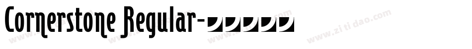 Cornerstone Regular字体转换